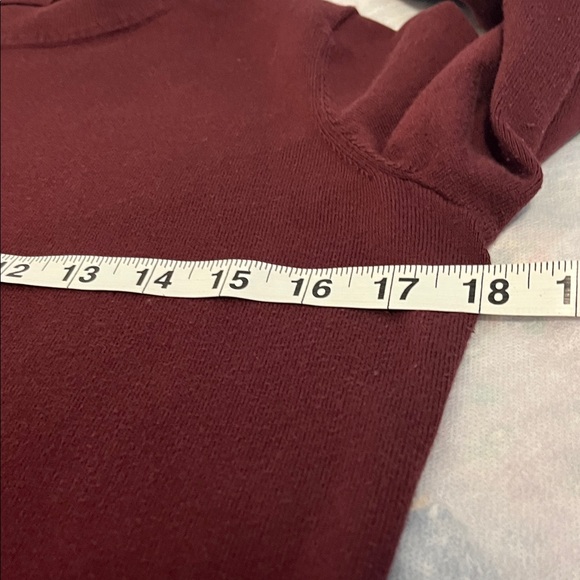 Talbots Women’s Maroon Turtleneck Cotton Sweater size Small - Picture 4 of 8
